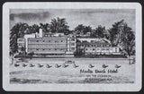 Vintage playing card MARLIN BEACH HOTEL with picture Fort Lauderdale Florida
