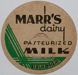 Vintage milk bottle cap MARRS DAIRY Milk Ubly Michigan unused new old stock
