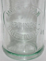Vintage soda pop bottle MINI-NIYAN SPRINGS embossed applied top Bristol Illinois