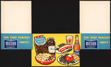 Vintage paper sign MISSION BEVERAGES Perfect Party food pictured unused n-mint