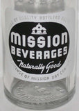 Vintage soda pop bottle MISSION BEVERAGES 7oz Santa Clara California 1948 n-mint