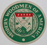 Vintage milk bottle cap MODERN WOODMEN OF AMERICA logo fraternal benefit society