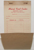 Vintage receipt book MOORES FOOD CENTER Groceries Meat Rushville Missouri unused