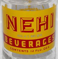 Vintage soda pop bottle NEHI BEVERAGES 12oz Good Housekeeping seal Ft Wayne Indiana