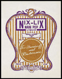 Vintage label NIX LIX HAIR PEP Set of 2 Spokane Washington new old stock n-mint+