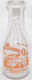 Vintage milk bottle O'DONNELLS Modern Plant pictured TRPQ pyro quart Mattoon Illinois