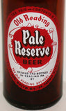Vintage beer bottle OLD READING Pale Reserve Beer amber glass IRTP dated 1946