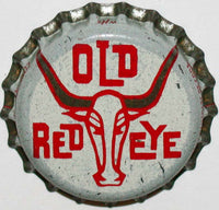 Vintage soda pop bottle cap OLD RED EYE steer pictured cork lined new old stock