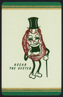 Vintage playing card OSCAR THE OYSTER Shelter Island Oyster Company New York NY
