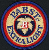 Vintage uniform patch PABST EXTRA LIGHT beer round unused new old stock n-mint+