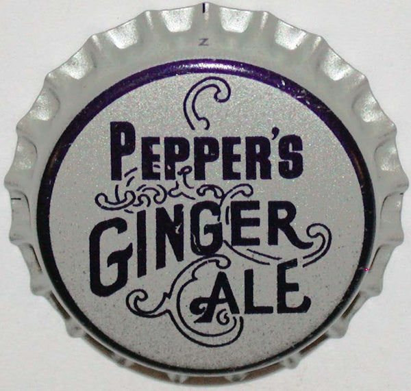 Vintage soda pop bottle cap PEPPERS GINGER ALE cork lined unused new old stock