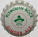 Vintage soda pop bottle cap PLYMOUTH ROCK GINGER ALE boy pictured cork lined unused