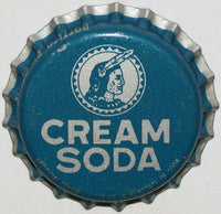 Vintage soda pop bottle cap POKAGON CREAM indian pictured Angola Indiana unused