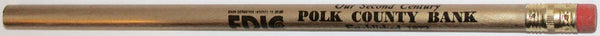 Vintage pencil POLK COUNTY BANK Our Second Century Bolivar Missouri unused n-mint+