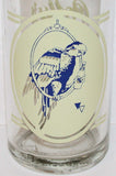 Vintage soda pop bottle POLLYS SODA POP blue parrot pictured Independence MO