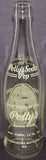 Vintage soda pop bottle POLLYS SODA POP blue parrot pictured Independence MO
