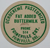 Vintage milk bottle cap PRINEVILLE CRY Ochocreme Buttermilk new old stock Oregon