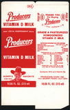 Vintage carton PRODUCERS MILK Hopalong Cassidy pictured The Breakfast Club KKDJ