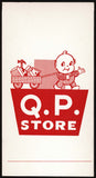 Vintage price card Q. P. STORE Quality Price hardware Murphys Lincoln Nebraska