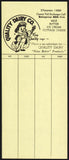 Vintage bridge score sheet QUALITY DAIRY CO King Quality St Louis Missouri n-mint+