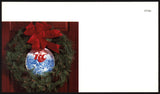 Vintage shelf sign RC Royal Crown Cola soda pop Christmas wreath pictured n-mint
