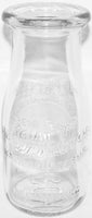 Vintage milk bottle RELIABLE DAIRY embossed half pint Cicero Illinois n-mint