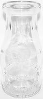 Vintage milk bottle ROBINSONS DAIRY Guernsey embossed half pint Belding Michigan