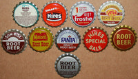 Vintage soda pop bottle caps ROOT BEER FLAVORS Lot of 16 different new old stock