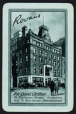 Vintage single playing card ROWANS For Good Clothes building Glasgow Birmingham