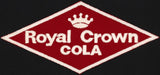 Vintage uniform patch ROYAL CROWN COLA large diamond shape new old stock n-mint+