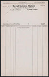 Vintage receipt ROYAL SERVICE STATION gas oil tires Phone 55 Olathe Kansas n-mint+