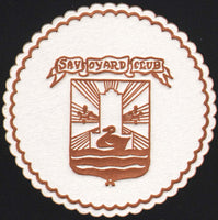 Vintage coaster SAVOYARD CLUB businessmens club Detroit Michigan unused n-mint