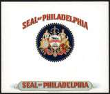 Vintage label SEAL OF PHILADELPHIA cigar box inner embossed new old stock n-mint+