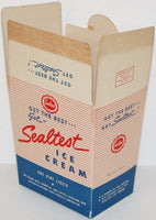 Vintage box SEALTEST ICE CREAM One Pint Telling Belle Vernon Co Cleveland Ohio
