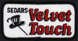 Vintage uniform patch SEDARS VELVET TOUCH top hat and cane pictured unused n-mint+