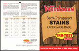 Vintage brochure TRU-TEST SUPREME Woodsman Semi-Transparent Stains with chips