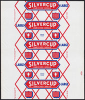 Vintage bread wrapper SILVERCUP Union Made with trophy Michigan 1956 unused