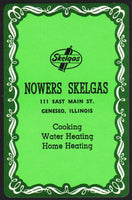 Vintage playing card SKELGAS with nice logo Nowers Skelgas Geneseo Illinois