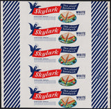 Vintage bread wrapper SKYLARK bird and sandwich 1956 San Francisco California