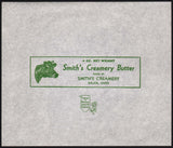 Vintage wrapper SMITHS CREAMERY BUTTER cow pictured Salem Ohio unused n-mint+