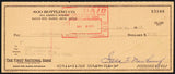 Vintage bank check SOO BOTTLING CO dated 1971 Sault Ste Marie Michigan excellent++