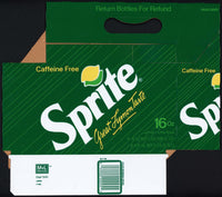 Vintage soda pop bottle carton SPRITE Great Lymon Taste unused new old stock