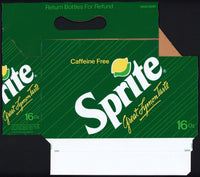 Vintage soda pop bottle carton SPRITE Great Lymon Taste unused new old stock