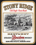 Vintage label STONY RIDGE Bourbon Whiskey large size Meadowlawn Kentucky n-mint+