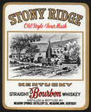 Vintage label STONY RIDGE Bourbon Whiskey small size Meadowlawn Kentucky n-mint+