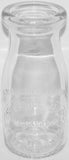 Vintage milk bottle SUNNYSIDE DAIRY embossed half pint Jackson West Branch Michigan