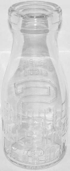 Vintage milk bottle SUPPLEE WILLS JONES Clean Milk 1926 embossed pint n-mint