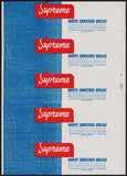 Vintage bread wrapper SUPREME WHITE American Stores 1957 Philadelphia PA unused