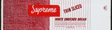 Vintage bread wrapper SUPREME THIN SLICED American Stores 1954 Baltimore MD