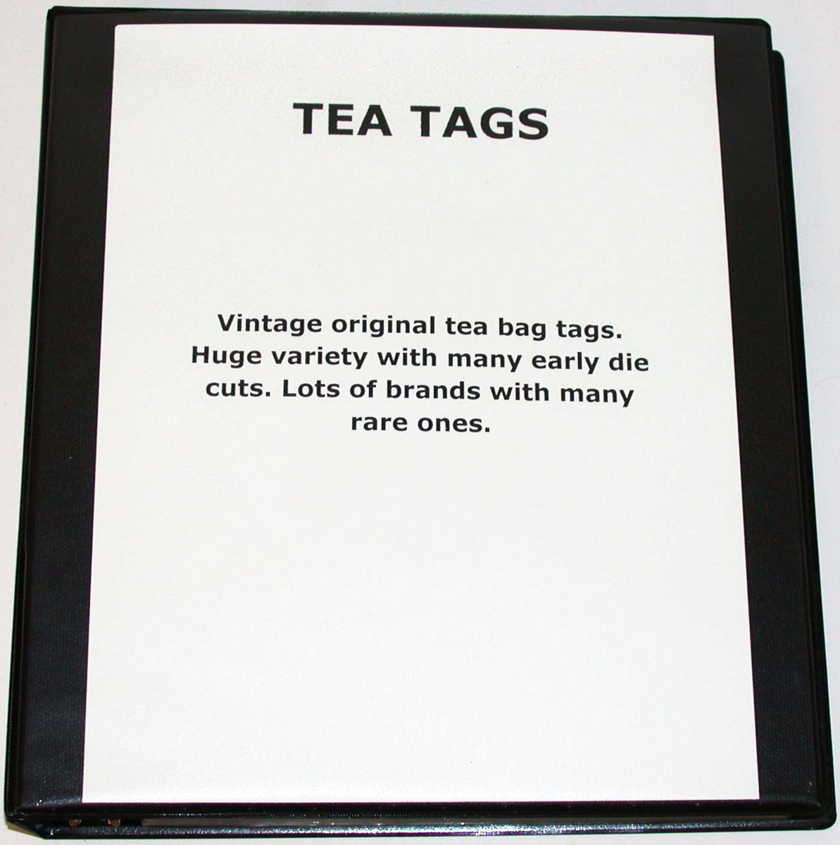 Vintage huge TEA TAG COLLECTION over 500 total with many die cuts and ...